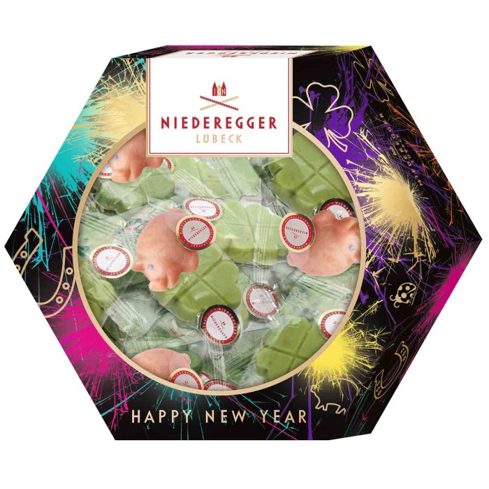 Niederegger Marzipan Glücksbringer Silvester-Präsent 162g