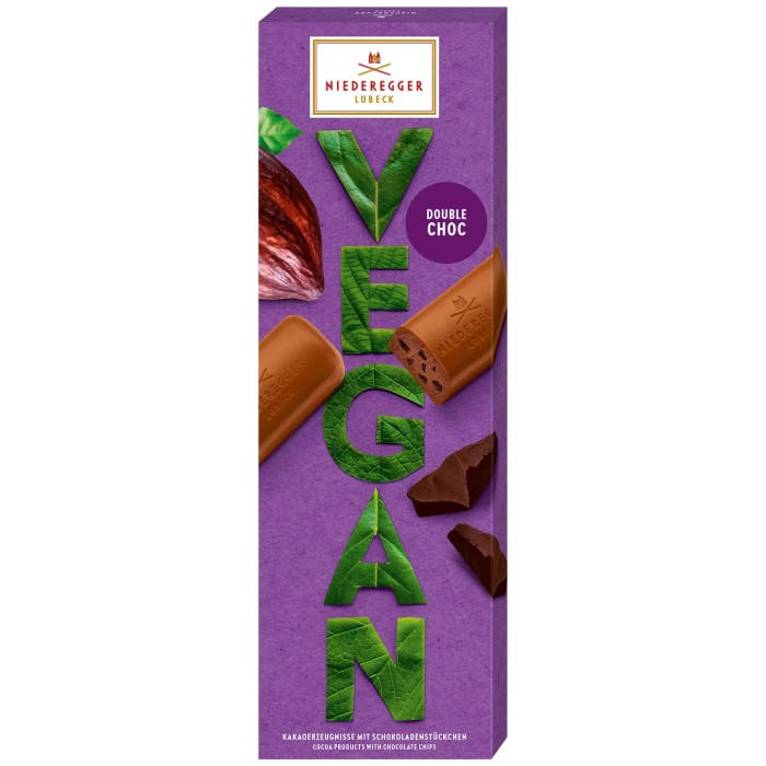 Niederegger Vegan Double Choc Schokolade 100g / 3.52oz