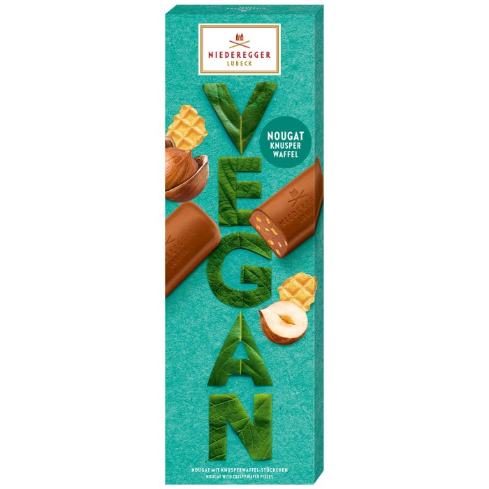 Niederegger Vegan Nougat Knusperwaffel Schokolade 100g / 3.52oz