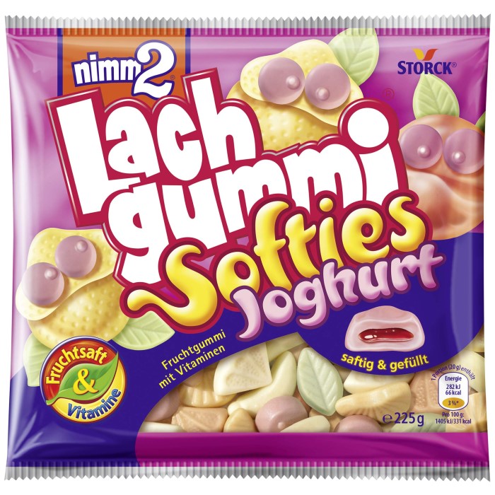 Storck nimm2 Lachgummi Softies Joghurt 225g / 7.93 oz