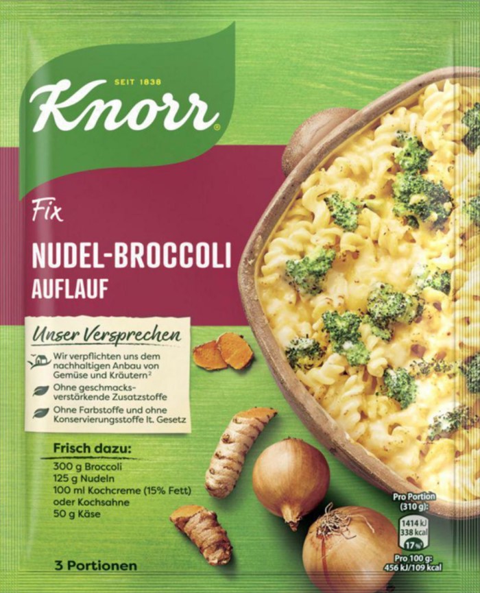 Knorr Fix für Nudel-Broccoli Auflauf 46g / 1.62 oz. NET. WT.
