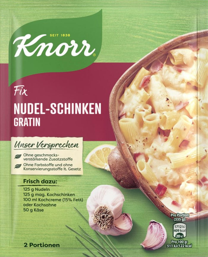 Knorr Fix für Nudel-Schinken Gratin 28g / 0.98 oz. NET. WT.