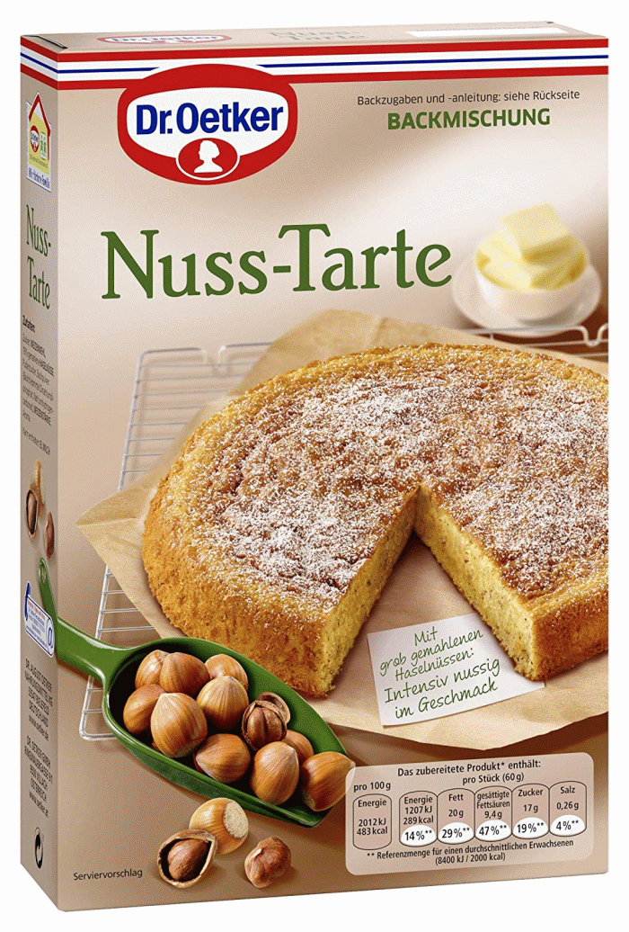 Dr. Oetker Nuss Tarte Kuchen-Backmischung