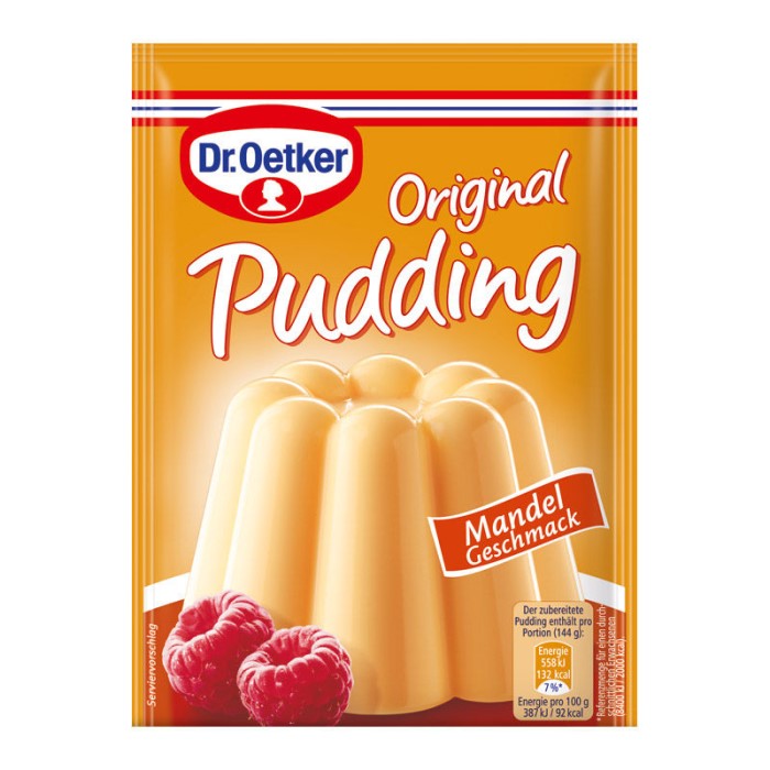 Dr. Oetker Original Puddingpulver "Mandel-Geschmack" 3er Pack