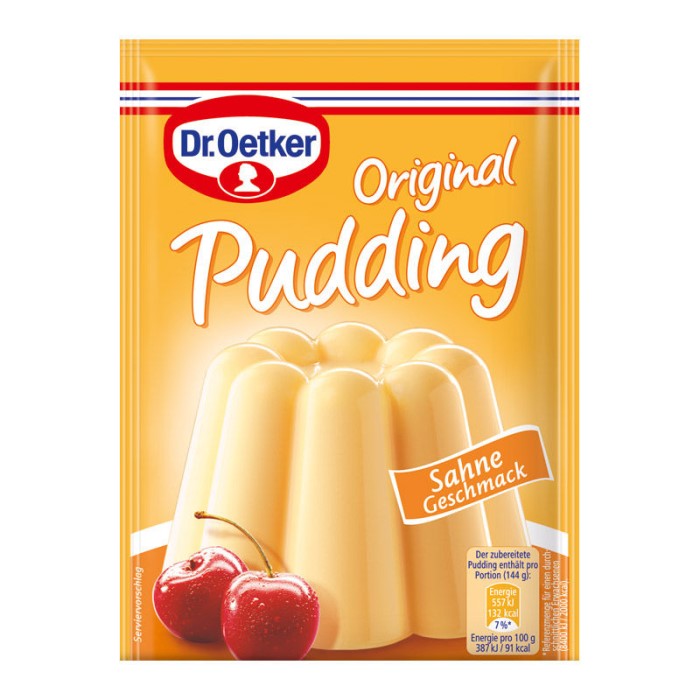 Dr. Oetker Original Puddingpulver "Sahne-Geschmack" 3er Pack