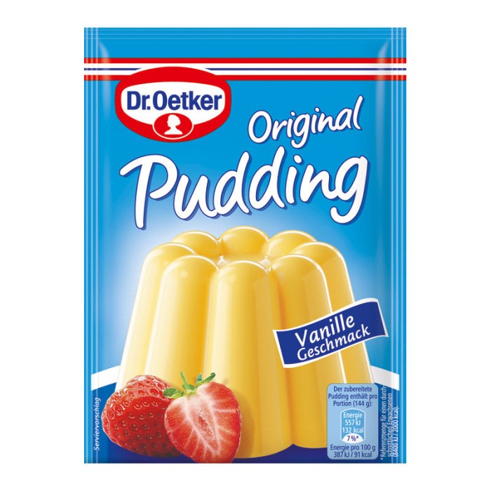 Dr. Oetker Original Puddingpulver "Vanille-Geschmack" 3er Pack