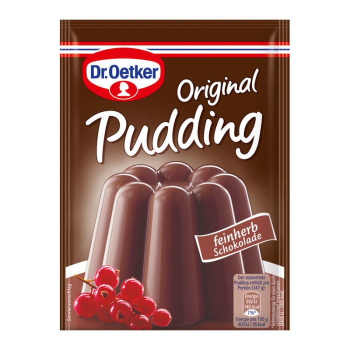 Dr. Oetker Original Puddingpulver "feinherbe Schokolade" 3er Pack