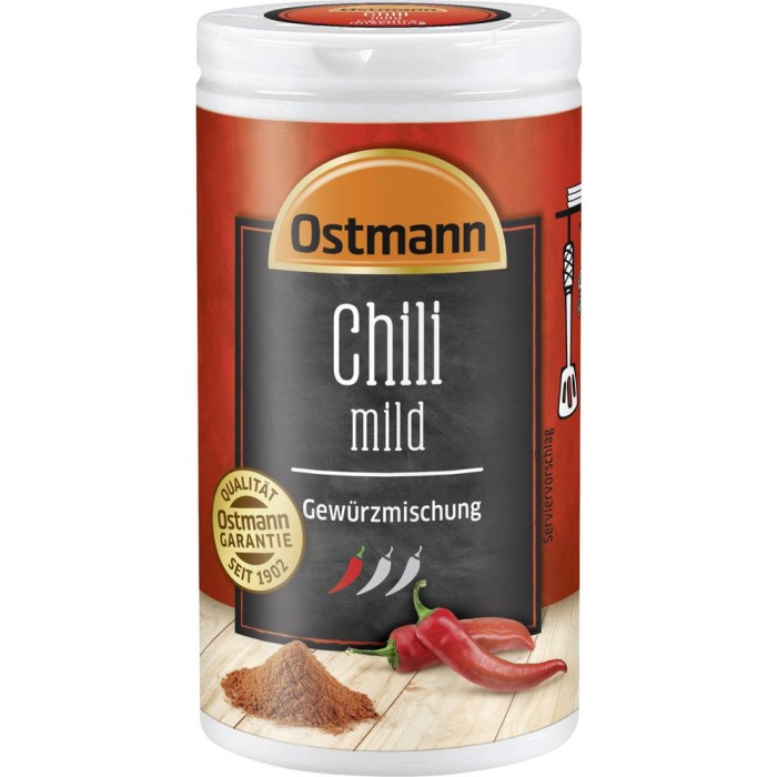 Ostmann Gewürz Chili mild 35g Streudose