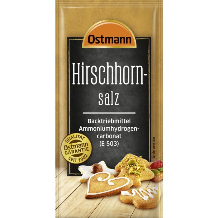 Ostmann Hirschhornsalz Backtriebmittel 15g Beutel