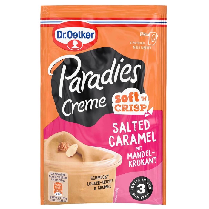 Dr. Oetker Paradies Creme Soft'n Crisp Salted Caramel 72g