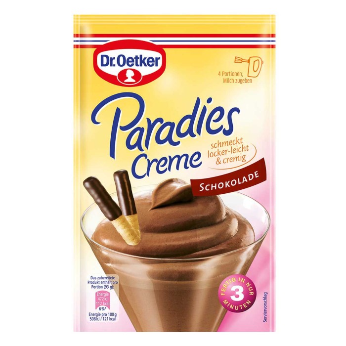 Dr. Oetker Paradies Creme Schokolade 74g