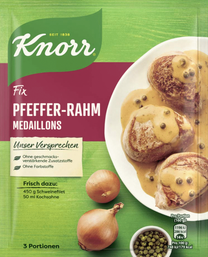 Knorr Fix für Pfeffer Rahm Medaillons 35g