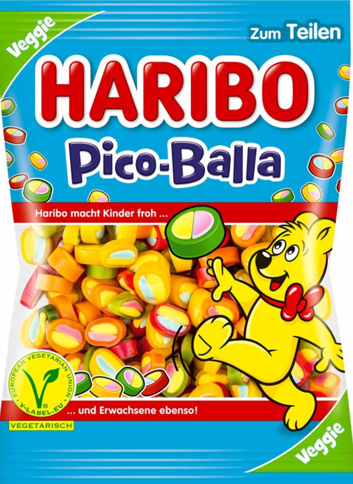 HARIBO Pico-Balla Fruchgummi-Konfekt Vegetarisch 160g