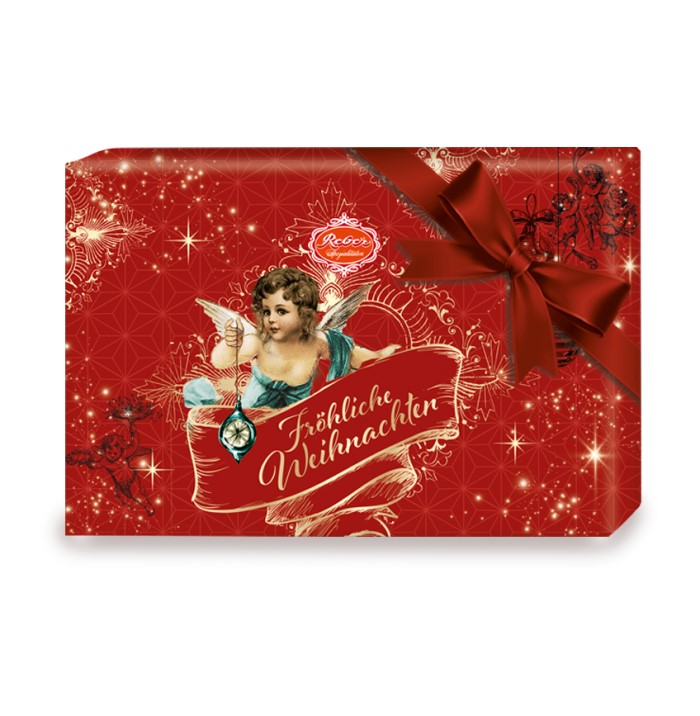 Reber Spezialitäten Kassette in Weihnachtsfolie 285g