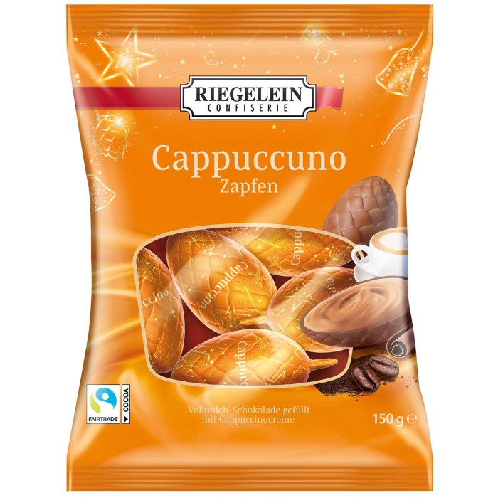 Riegelein Cappuccino Zapfen Weihnachtspralinen 150g