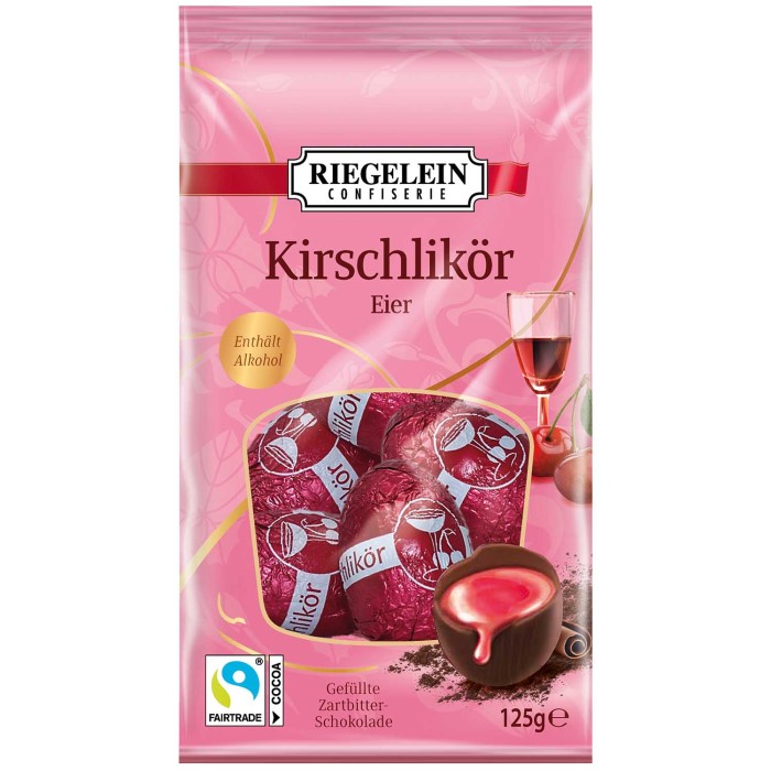 Riegelein Kirschlikör Eier Osterpralinen 125g / 4.4 oz