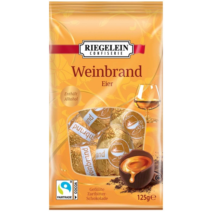 Riegelein Weinbrand Eier Osterpralinen 125g / 4.4 oz