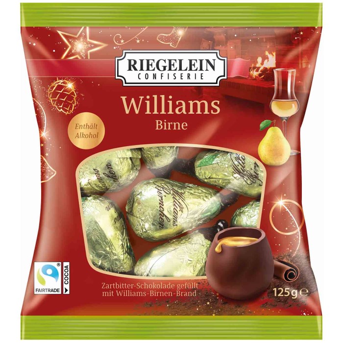 Riegelein Williams Birne Pralinen 125g