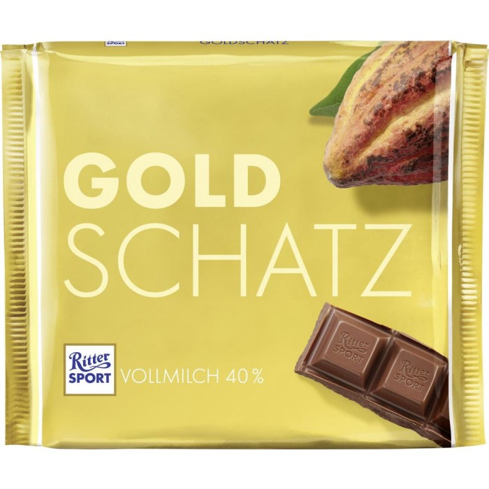 Ritter Sport Goldschatz Vollmilch Schokolade 250g