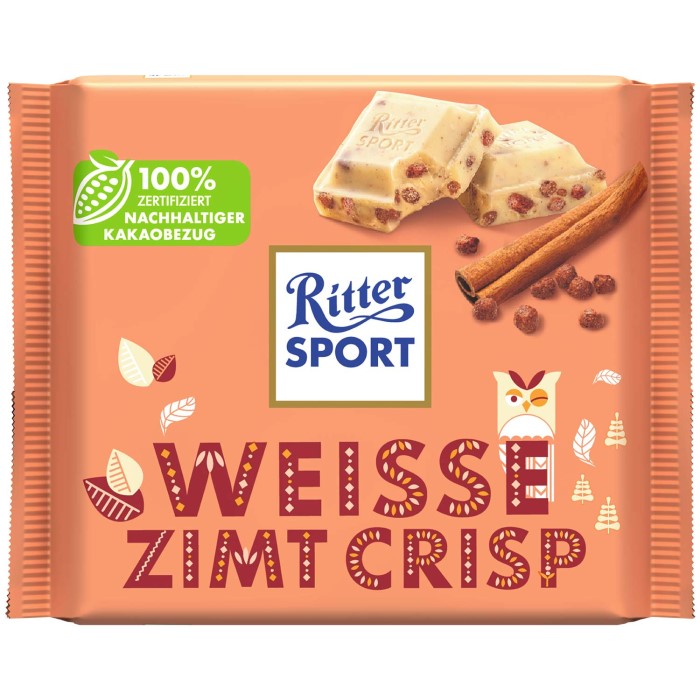 Ritter Sport Schokolade Weisse Zimt Crisp Limited Edition