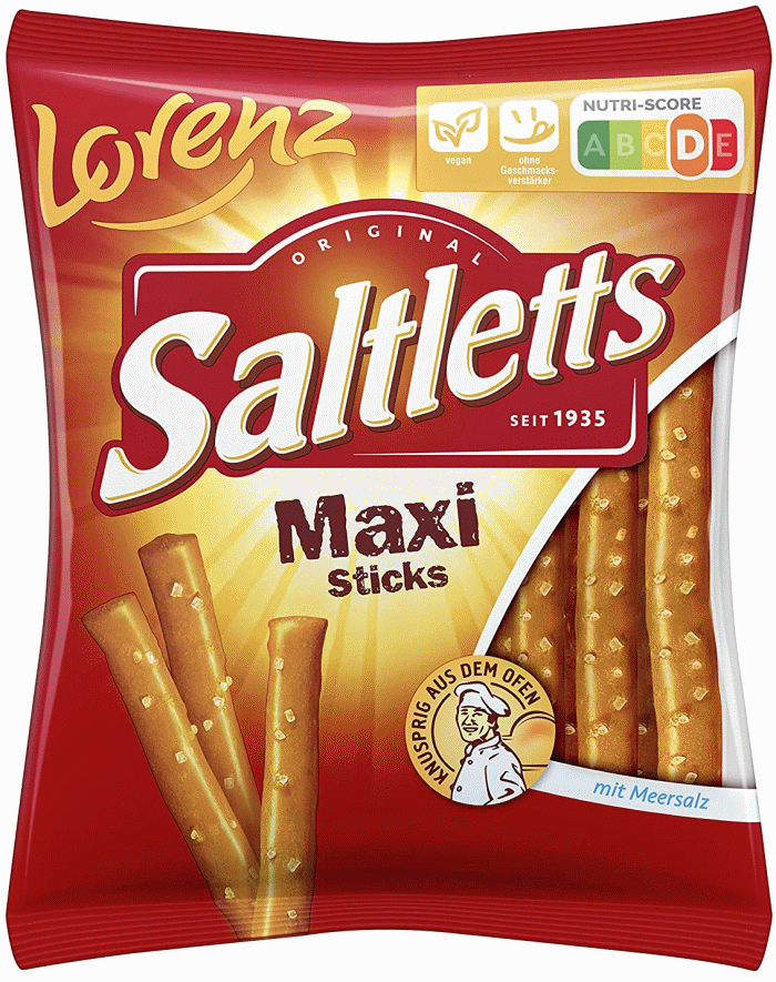 Lorenz Saltletts Maxi Sticks dicke Salzstangen 125g