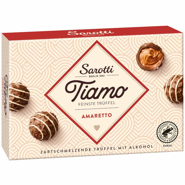 Sarotti Tiamo Feinste Trüffel Amaretto 125g / 4.4oz