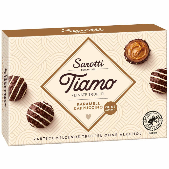 Sarotti Tiamo Feinste Trüffel Karamell Cappuccino 125g / 4.4oz