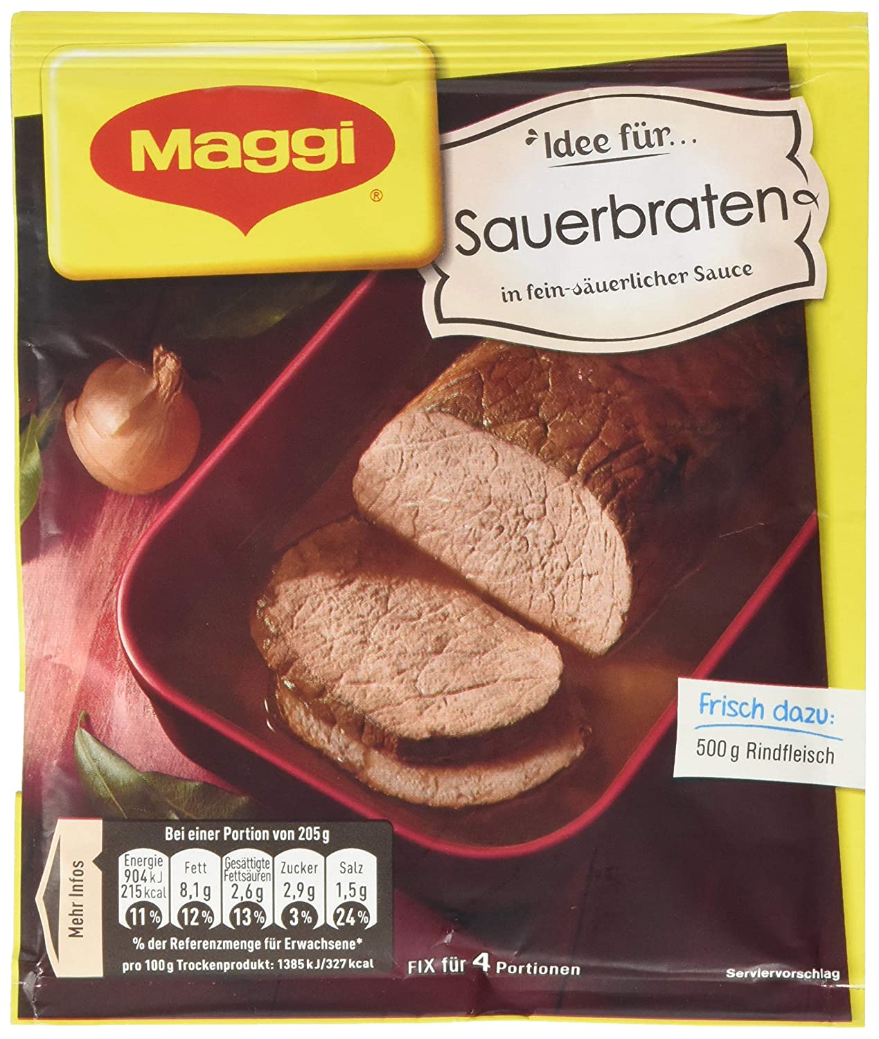 Maggi Fix für deftigen Sauerbraten 50g