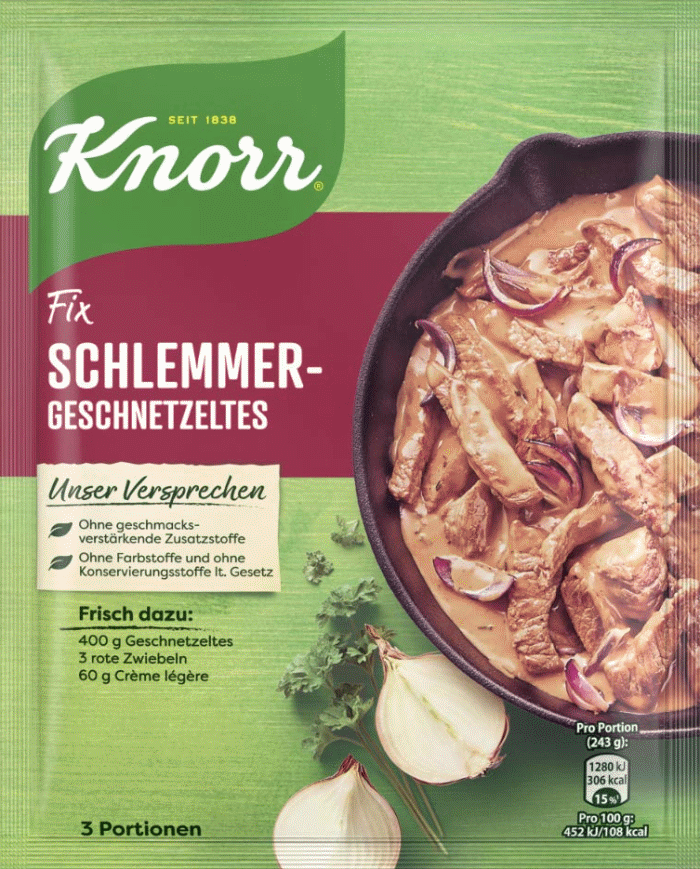 Knorr Fix für Schlemmergeschnetzeltes 43g Knorr Fix für Schlemmergeschnetzeltes 43g