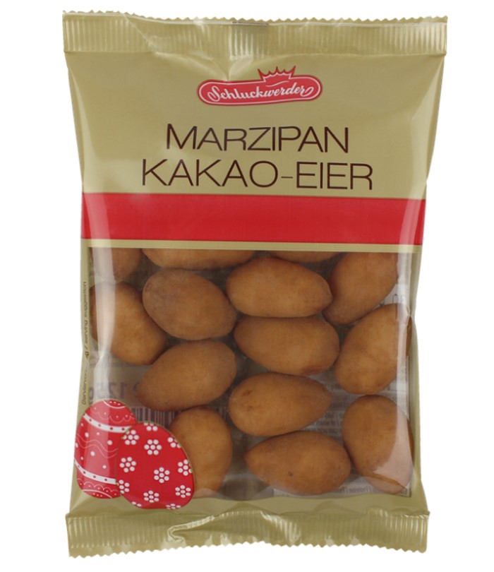 Schluckwerder Marzipan-Eier mit Kakao gepudert 125g