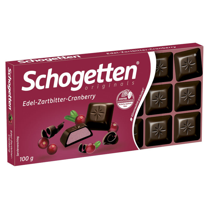 Trumpf Schogetten Edel-Zartbitter Cranberry Schokolade 100g