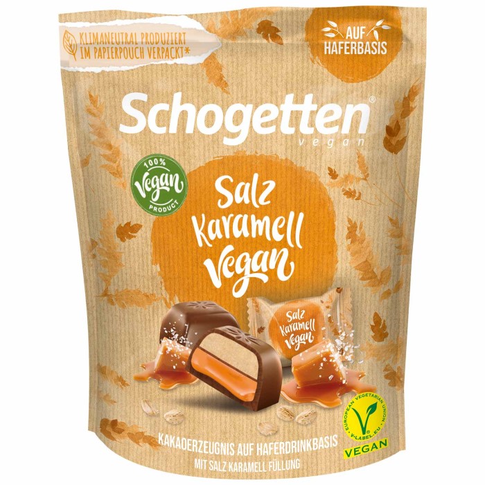 Schogetten Vegan Haferdrink Schokolade Salz Karamell 125g