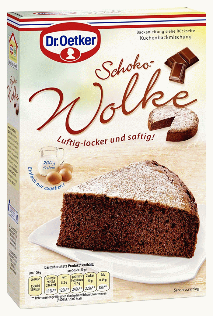 Dr. Oetker Schoko Wolke Kuchen-Backmischung