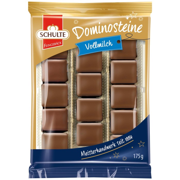 Schulte Dominosteine mit Vollmilch Schokolade 175g