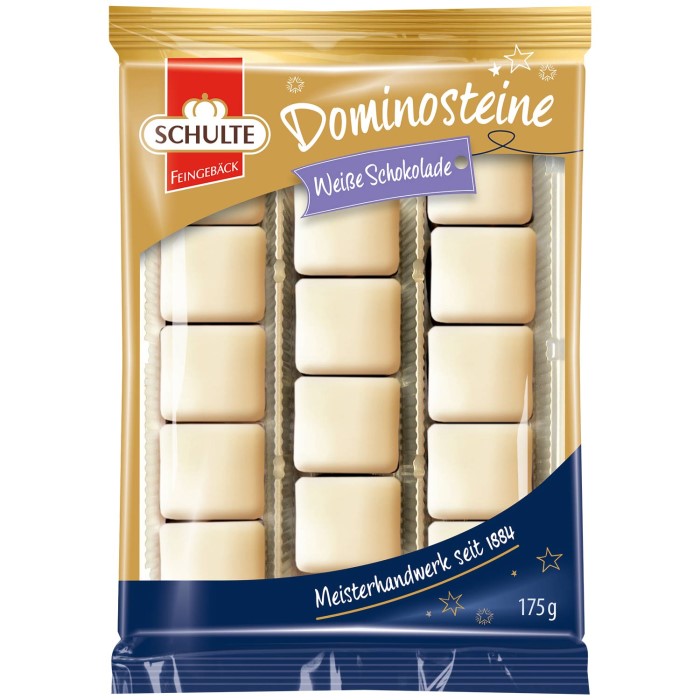 Schulte Dominosteine mit weißer Schokolade 175g