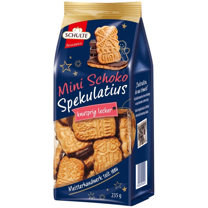 Schulte Mini Schoko Spekulatius knusprig Lecker 200g