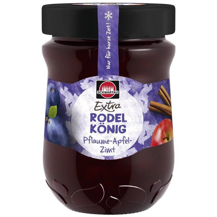 Schwartau Extra Rodelkönig Pflaume-Apfel-Zimt Konfitüre 340g / 11.99 oz