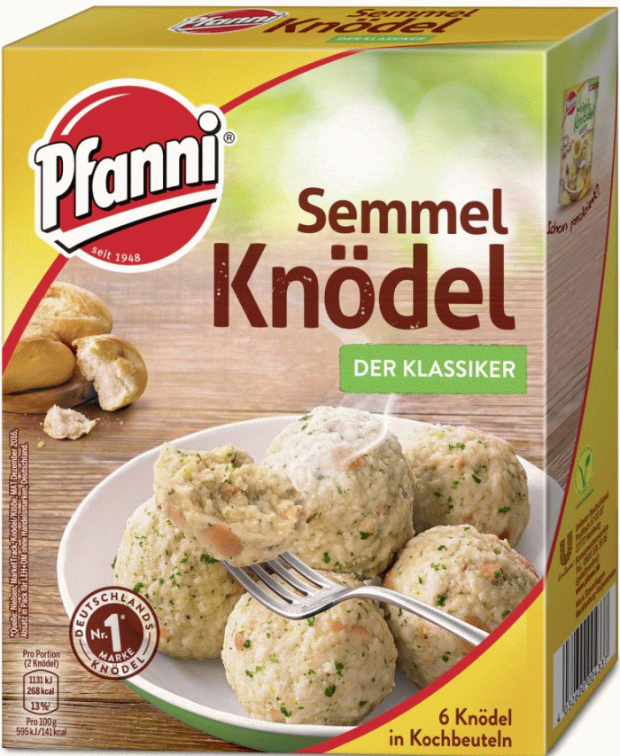 Pfanni Semmelknödel in Kochbeuteln 6 Stück 200g