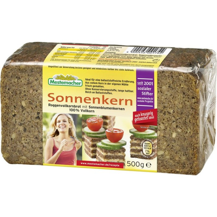 Mestemacher Sonnenblumenkern-Vollkorn-Brot in Scheiben 500g