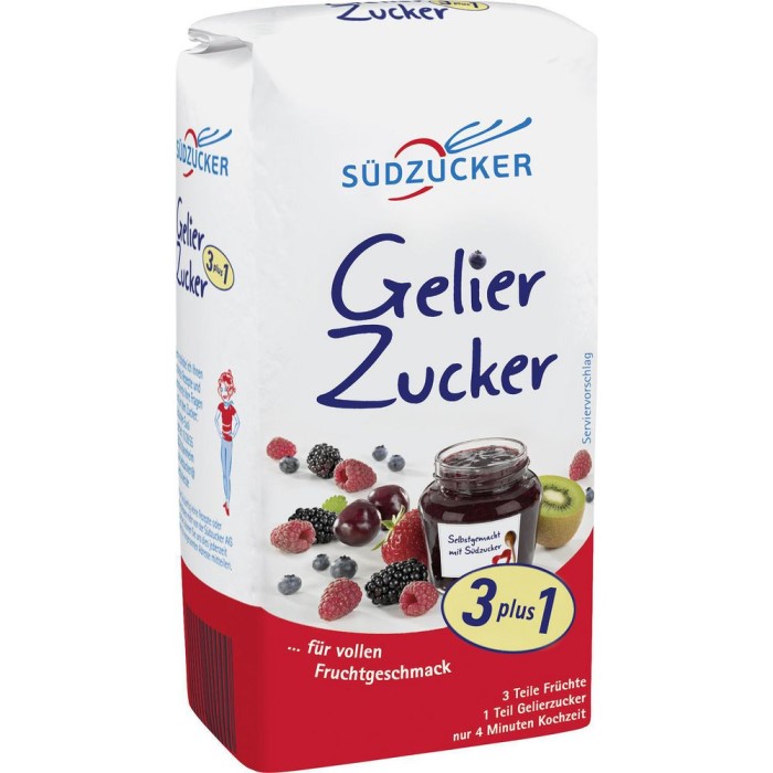 Südzucker Gelierzucker 3 plus 1 500g / 17.63 oz