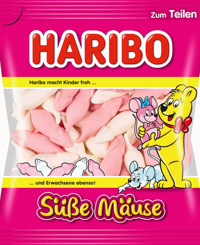 HARIBO Süße Mäuse aus Schaumzucker 175g