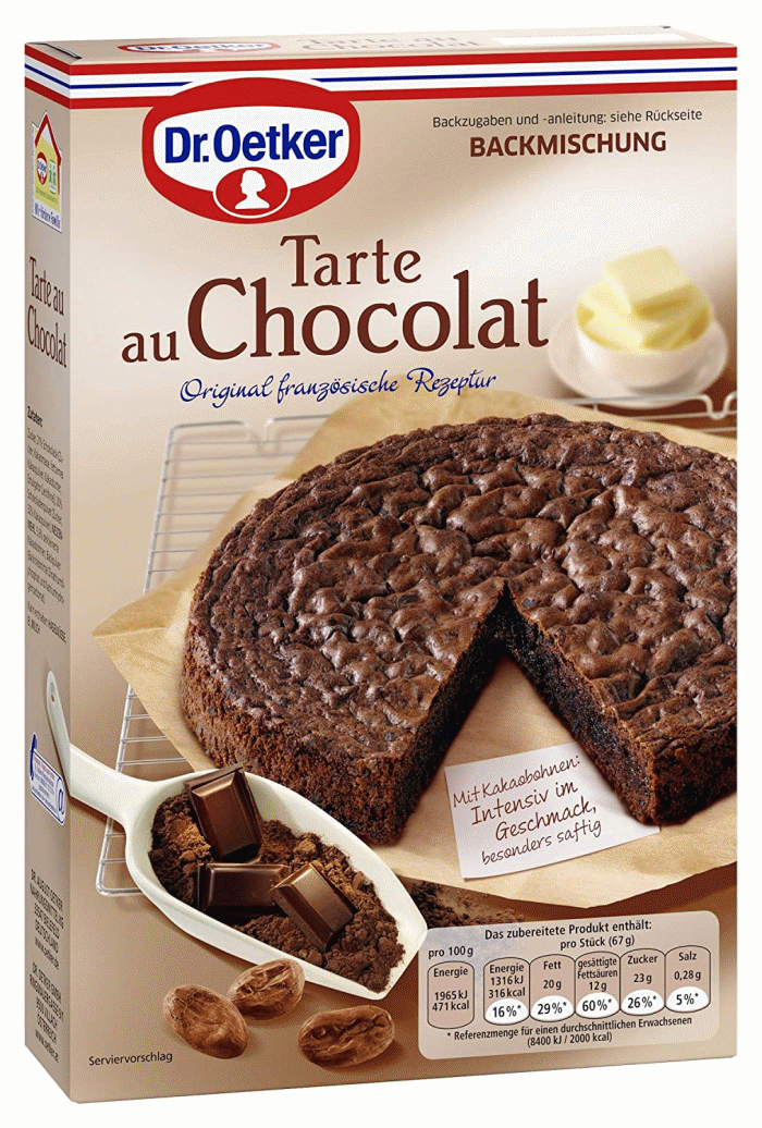 Dr. Oetker Tarte au Chocolat Kuchen-Backmischung