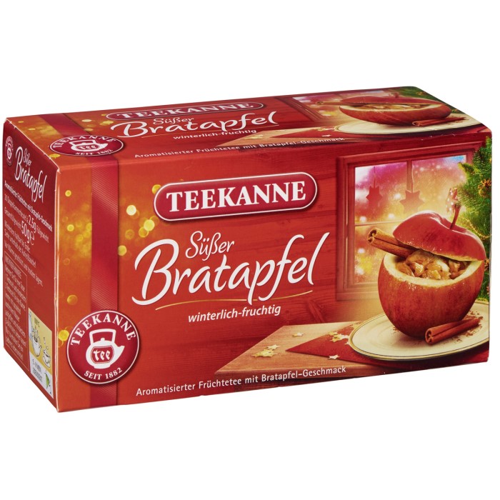 Teekanne Bratapfel Früchtetee 20 Teebeutel