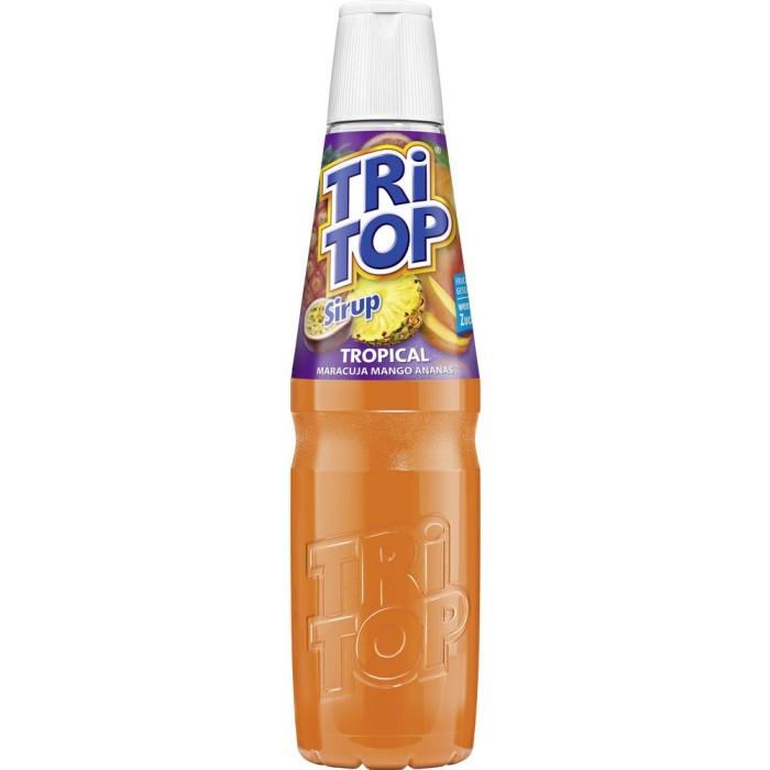 TRi TOP Drink Syrup 6 x 600 ml | Syrup for Water Carbonators | 1 Bottle  Makes Approx. 5 Litres of Soft Drink