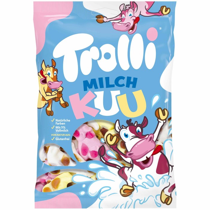 Trolli Milch Kuu Schaumzucker Kühe mit Milchanteil 150g