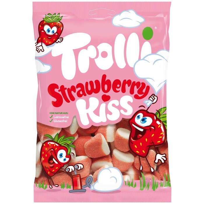 Trolli Strawberry Kiss Schaumzuckerstücke 150g