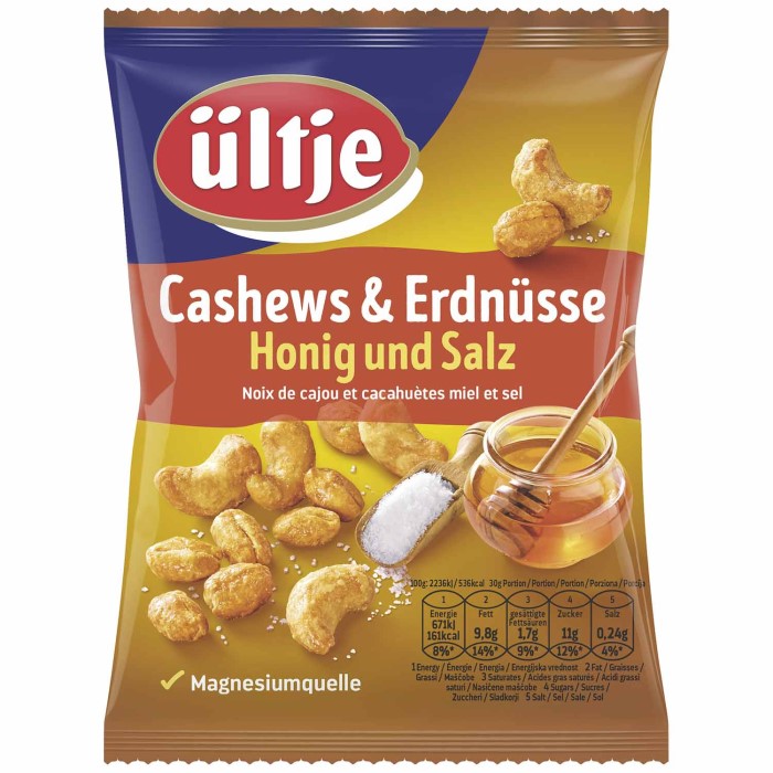 ültje Cashews & Erdnüsse mit Honig und Salz 200g / 7oz