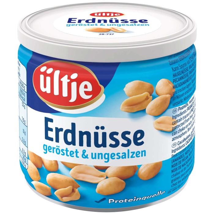 ültje Erdnüsse geröstet & ungesalzen 200g / 7oz