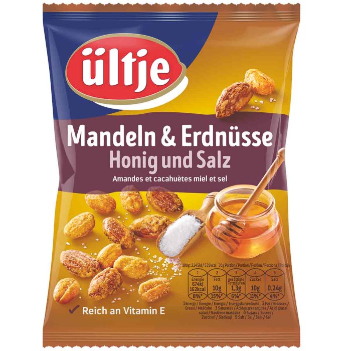 ültje Mandeln & Erdnüsse mit Honig und Salz 200g / 7oz