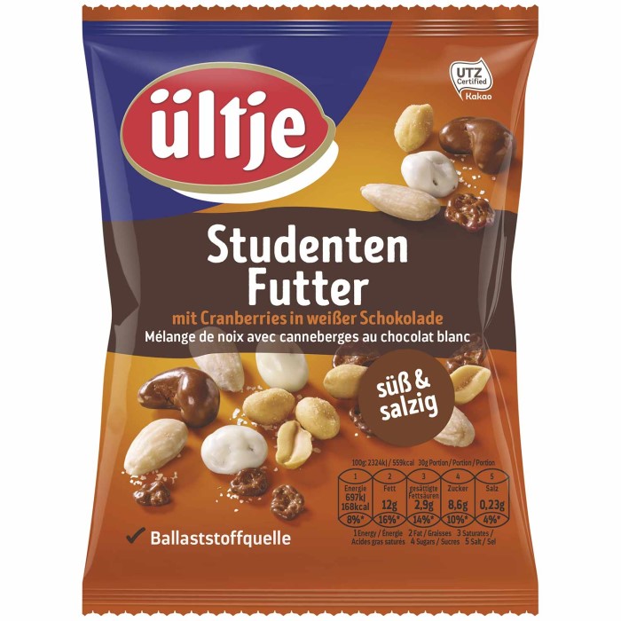 ültje Studentenfutter süß & salzig mit Schokolade 150g / 5.29oz